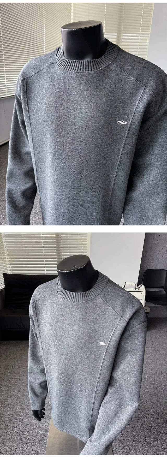Men's Cleanfit Vintage Long Sleeve Tee Detail