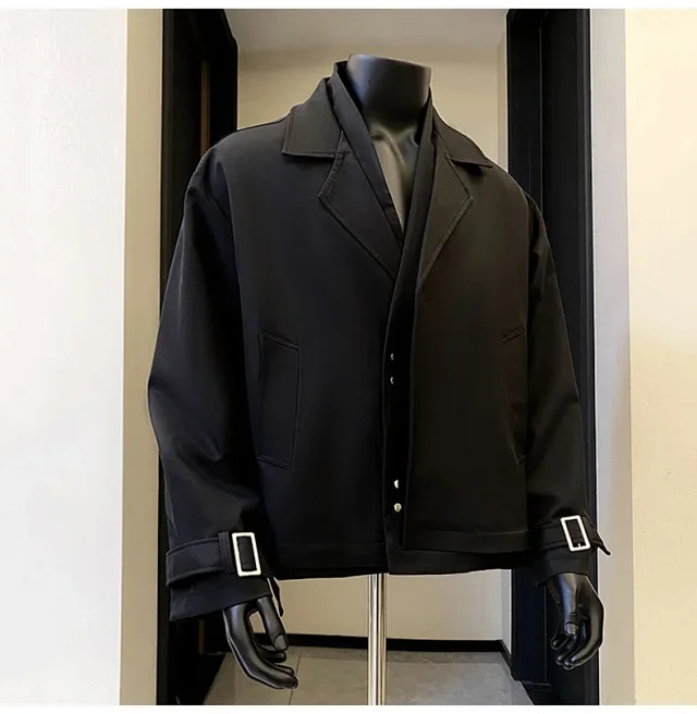 Men's Autumn Premium Mock Blazer Detail