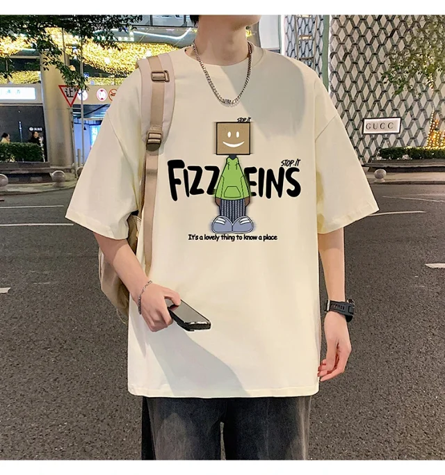Men's Summer Casual Cotton Short-Sleeve Tee Detail