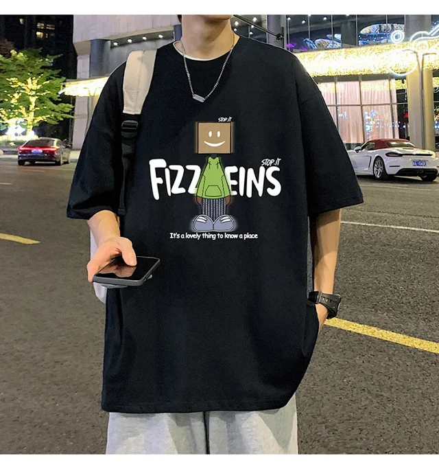 Men's Summer Casual Cotton Short-Sleeve Tee Detail