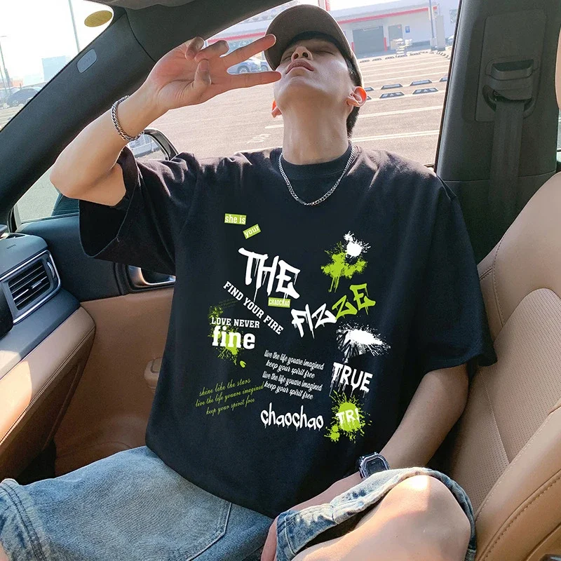 Men's Oversized Sport Cotton Tee Breathable