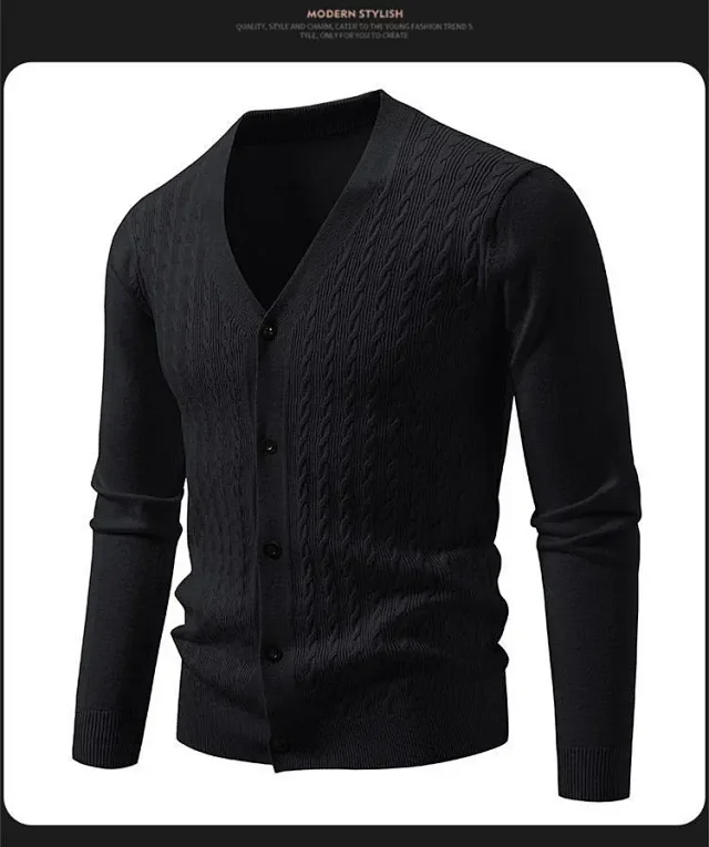 Men's K-Style Knit Cardigan AW New Detail