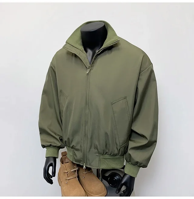 Men's Vintage American Oversized Bomber Jacket Detail