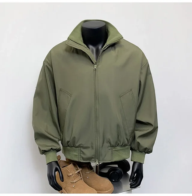 Men's Vintage American Oversized Bomber Jacket Detail