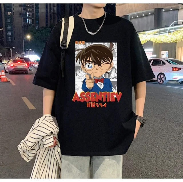 Men's Oversized Cotton Graphic Tee Detail