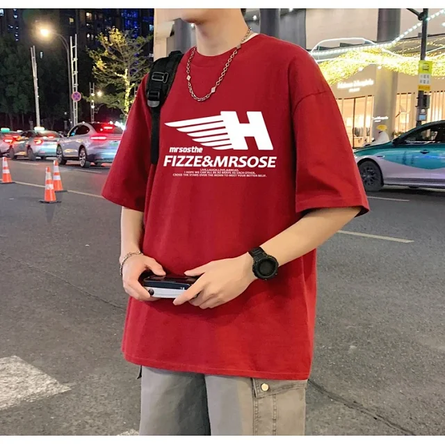 Men's Heavyweight Cotton Relaxed Short-Sleeve Tee Detail