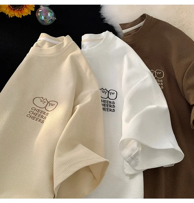 Men's Summer Waffle Quick-Dry T-Shirt Detail