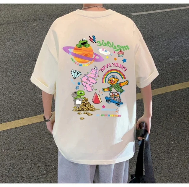 Men's Plus Size Heavyweight Cotton T-Shirt Detail