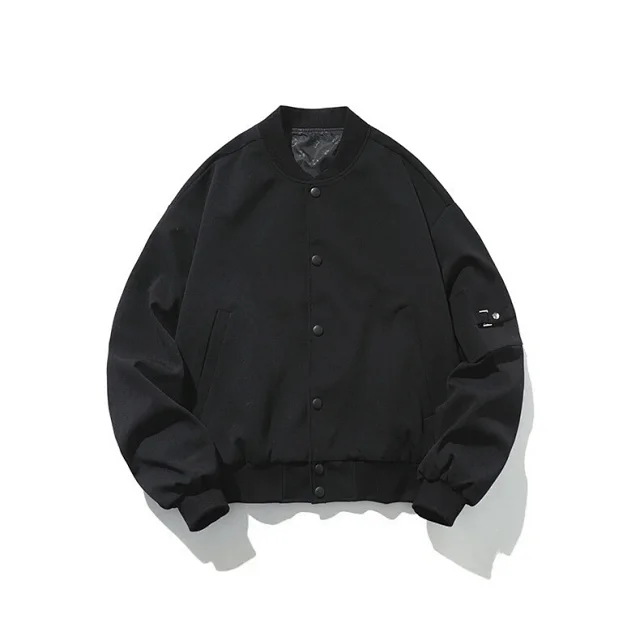 Youth Vintage Casual Bomber Jacket Detail
