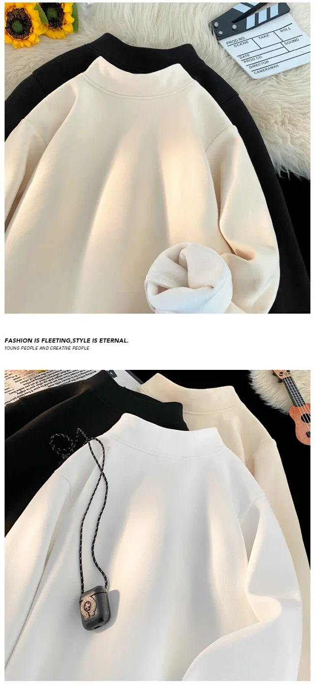 Men's 410g De Rong Fleece T-Shirt Detail