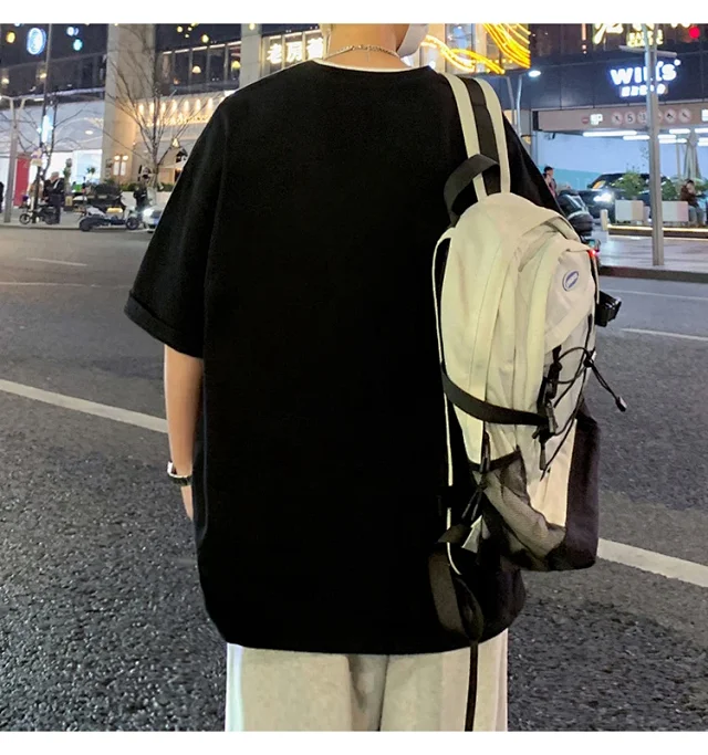 Men's Casual Cotton T-Shirt Plus Size Detail