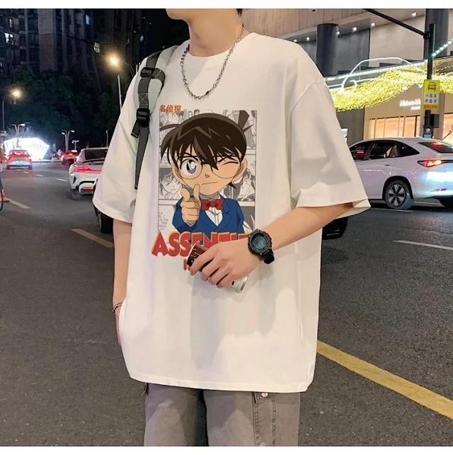 Men's Oversized Cotton Graphic Tee Detail