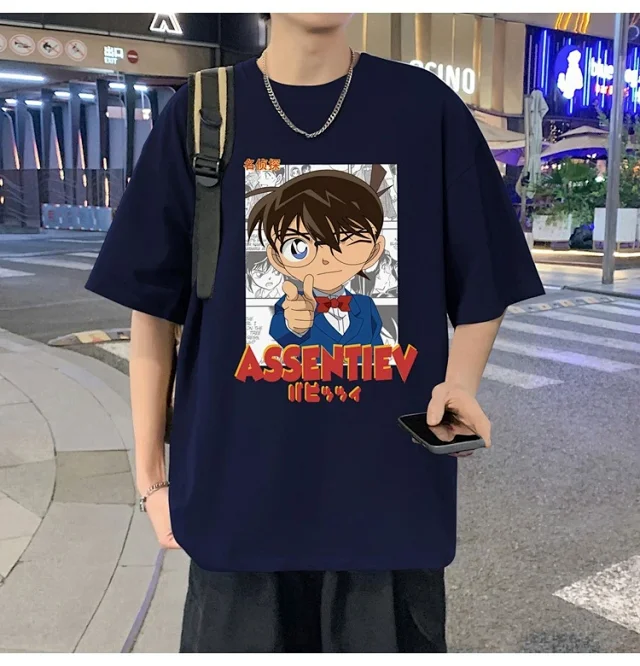 Men's Oversized Cotton Graphic Tee Detail