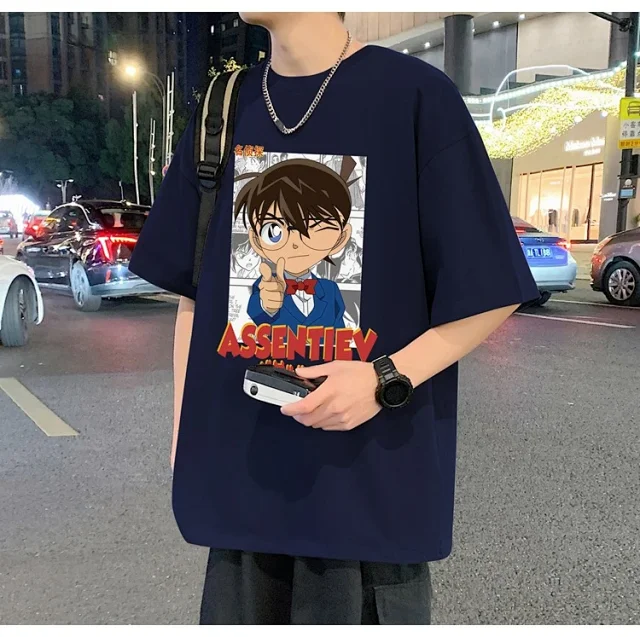 Men's Oversized Cotton Graphic Tee Detail