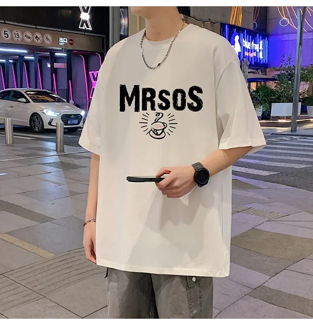 Men's Heavyweight Cotton Short Sleeve T-Shirt Detail