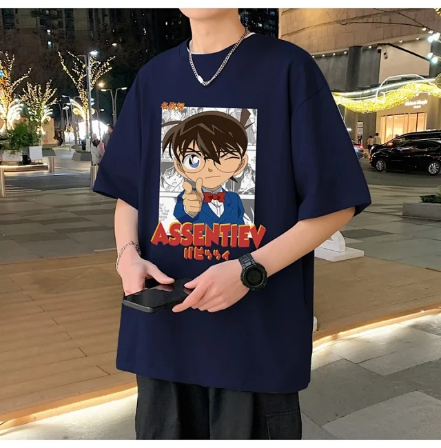 Men's Oversized Cotton Graphic Tee Detail