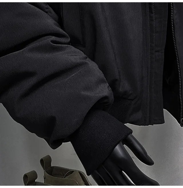 Men's Clean Fit Short Bomber Jacket Detail