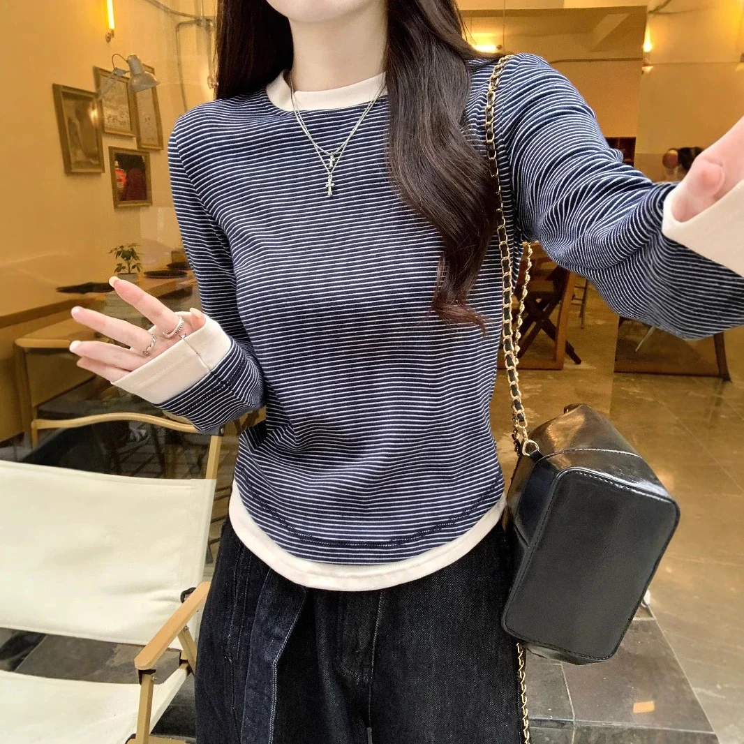 2025 Fall Women's Ribbed Longsleeve T-shirt