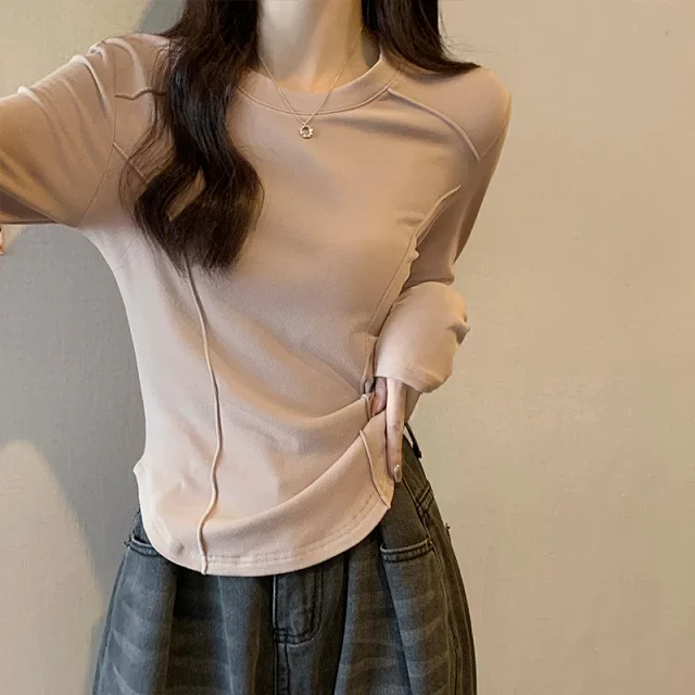 2025 Autumn Slim Fit Fishbone Top Detail