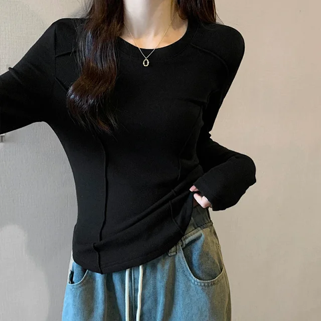 2025 Autumn Slim Fit Fishbone Top Detail