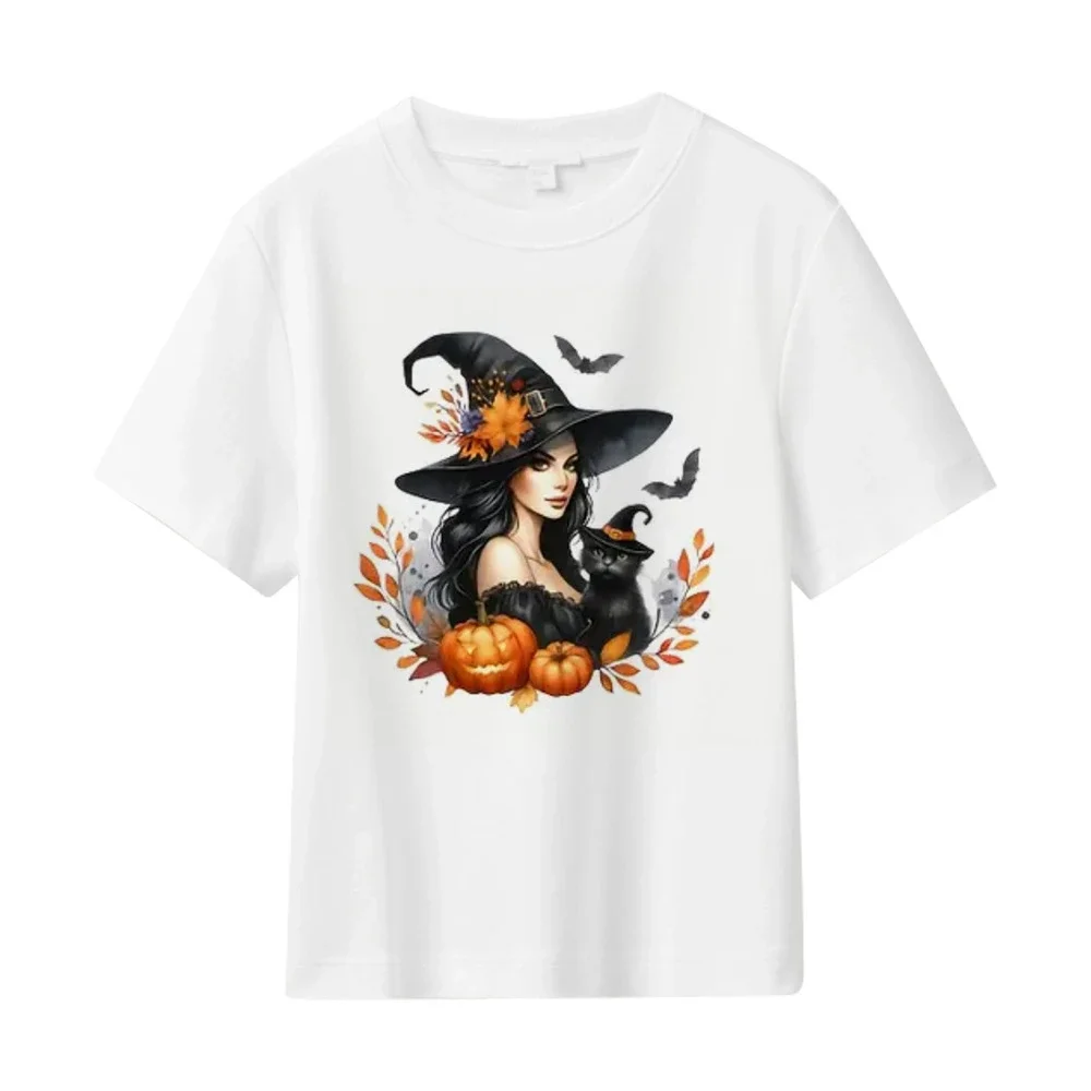 TikTok Men's Loose-Fit Halloween Witch Tee