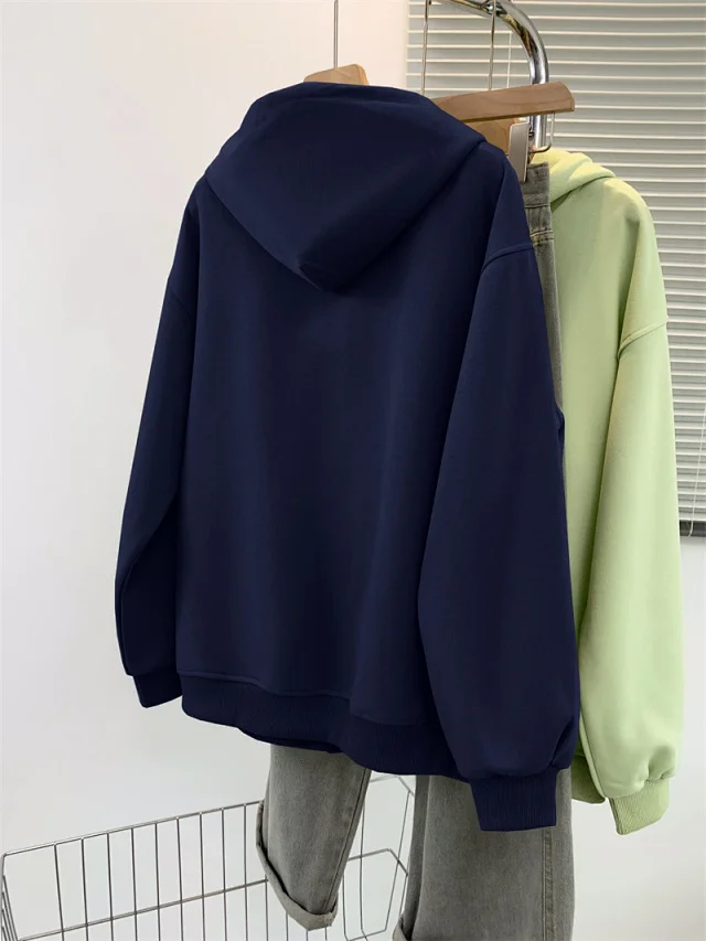 AW25 Multi-Color Vintage Ladies Hoodie Trendy Detail