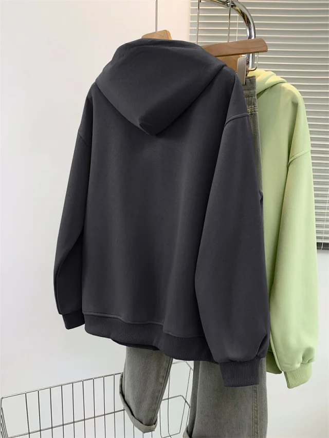 AW25 Multi-Color Vintage Ladies Hoodie Trendy Detail