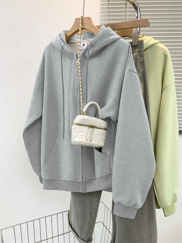 AW25 Multi-Color Vintage Ladies Hoodie Trendy Detail
