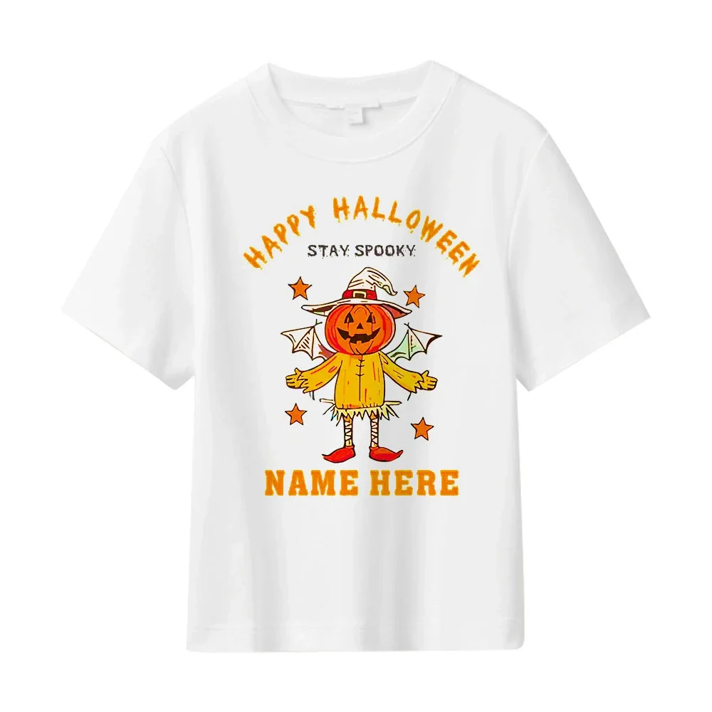 Men's Halloween Scarecrow Print Heavyweight Tee