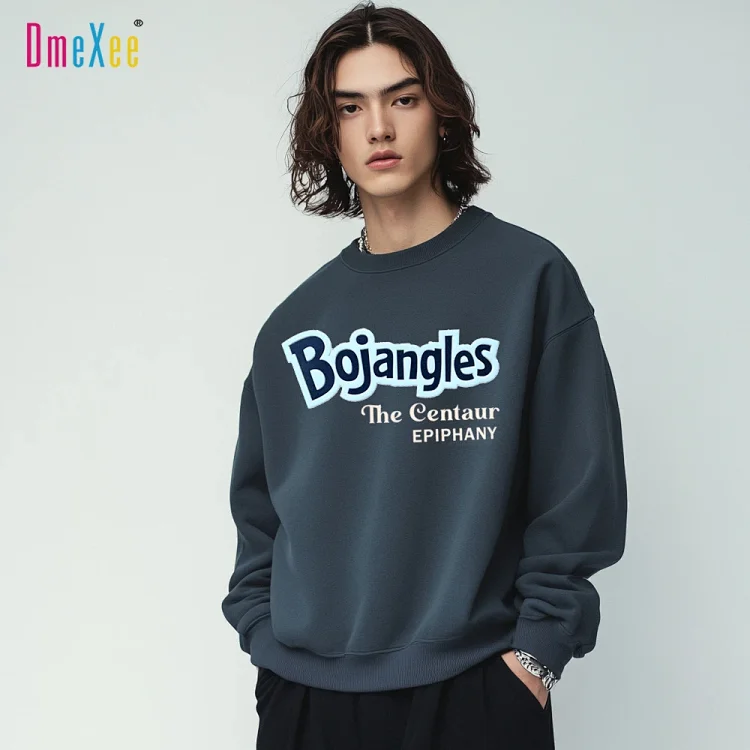 Navy Men's Loose Sweatshirt