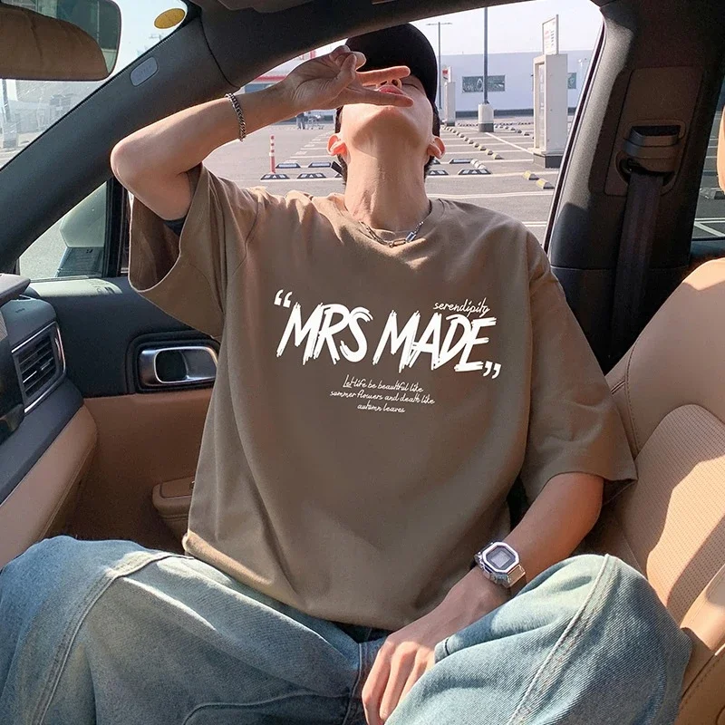 New Men's Heavyweight Cotton Oversize Tee