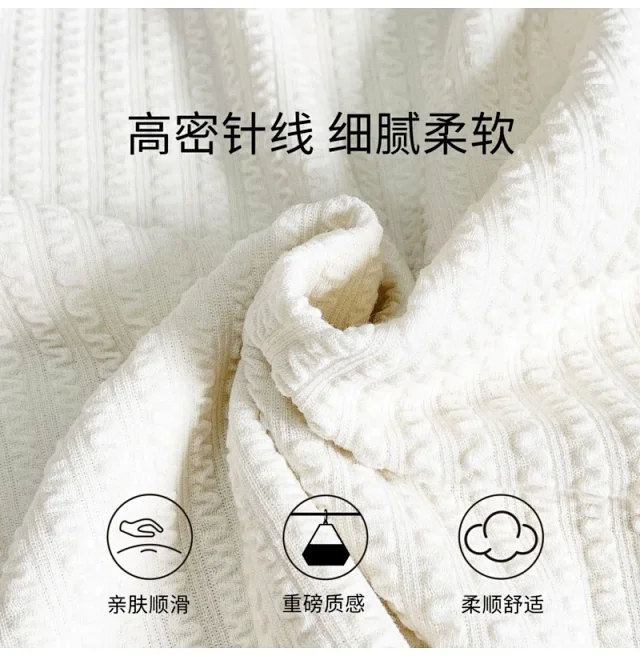 Men's High-Street V-Neck Heavyweight Sweatshirt White Detail
