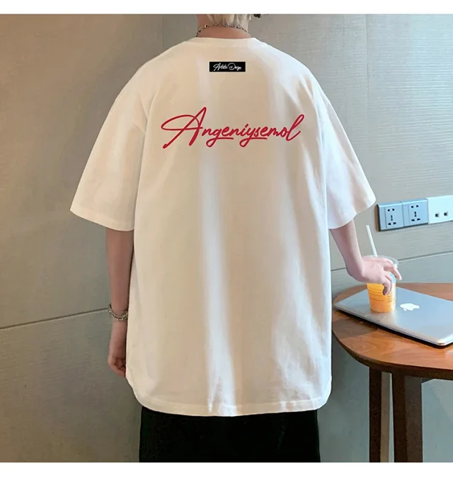 Men's Heavyweight Cotton Foam Print Tee Detail