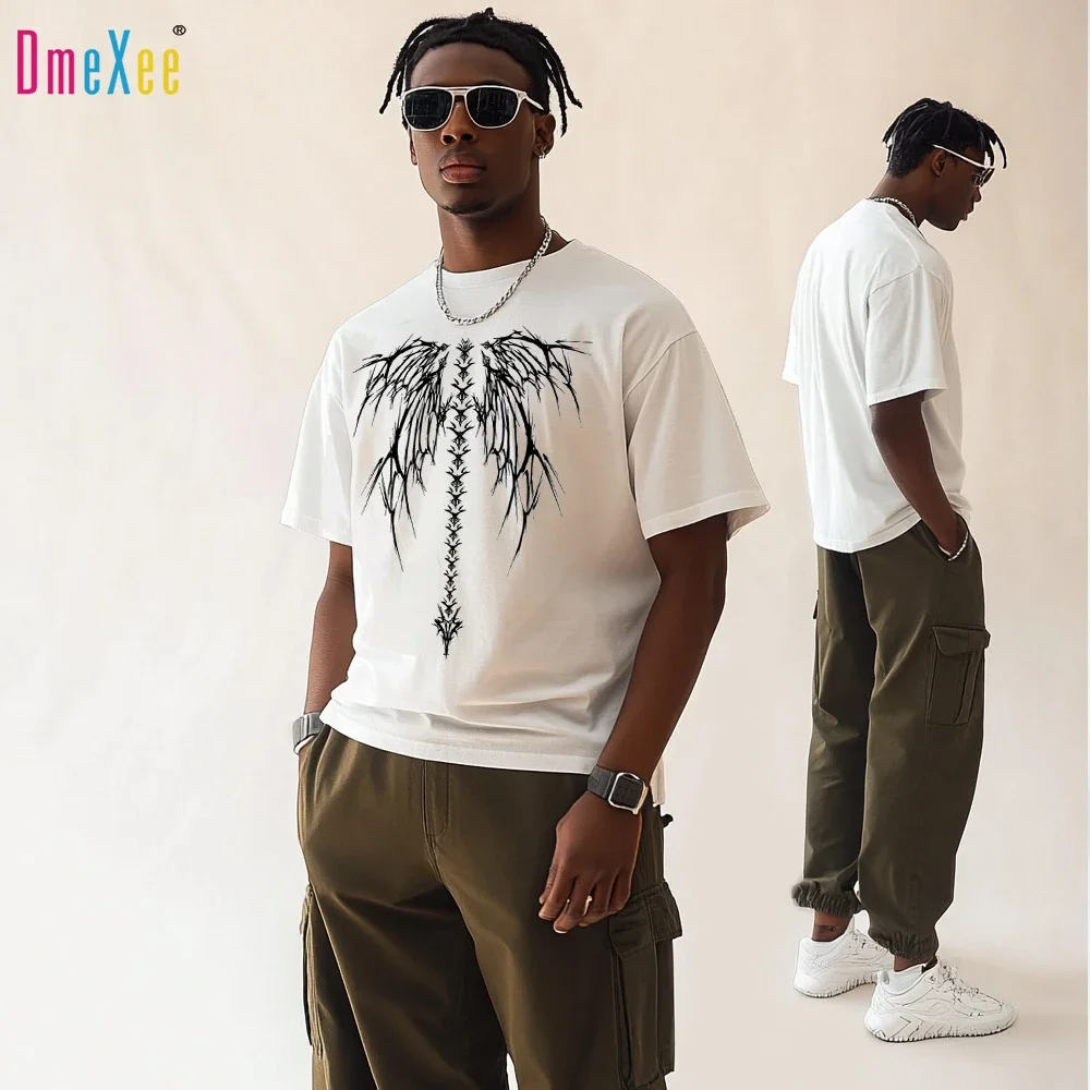 Men's Heavyweight Cotton Oversized Hip-Hop Tee