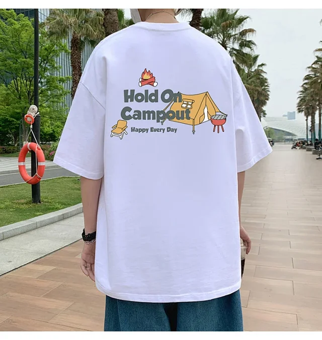 Unisex Heavyweight Cotton Streetwear T-Shirt 2025 Detail