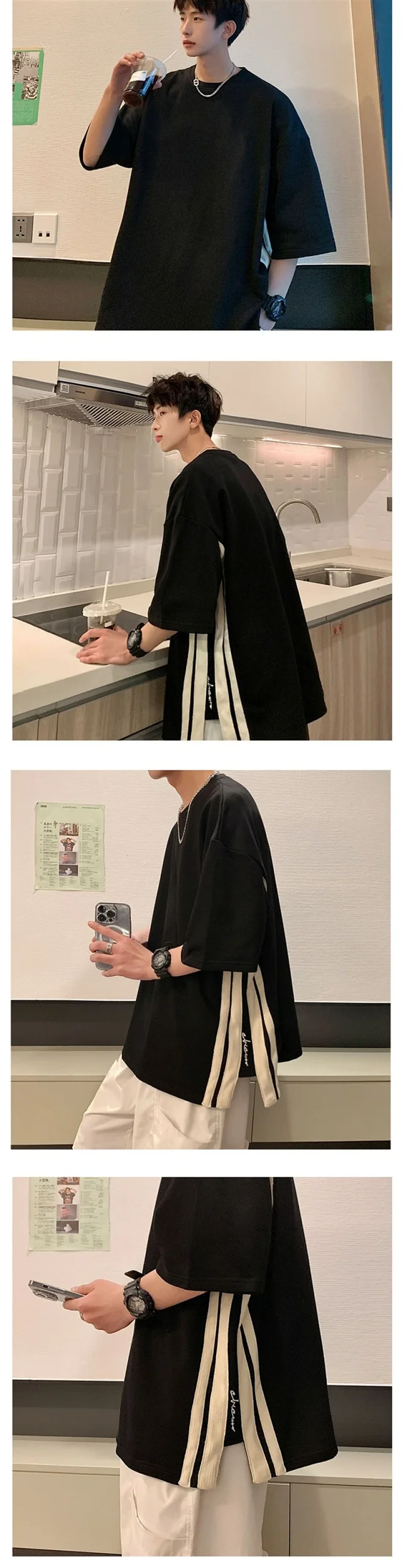 Spring/Fall Men's Slim Fit Cardigan Detail