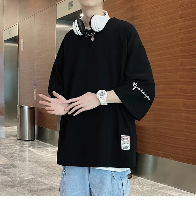 2025 Men's Cotton Short Sleeve T-Shirt Detail