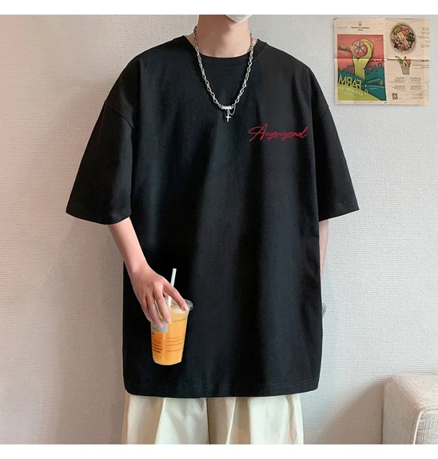 Men's Heavyweight Cotton Foam Print Tee Detail