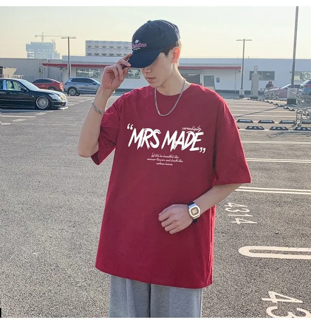 New Men's Heavyweight Cotton Oversize Tee Detail