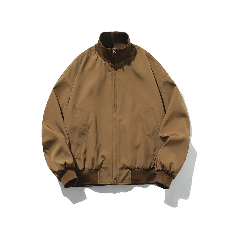Men's Oversized Cropped Vintage Bomber Jacket