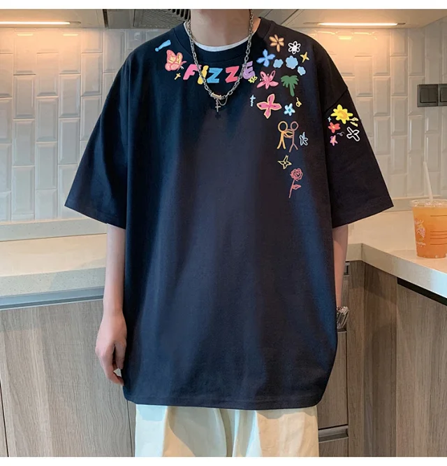 Men's Heavyweight Cotton Plus-Size T-Shirt Detail