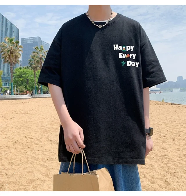 Unisex Heavyweight Cotton Streetwear T-Shirt 2025 Detail