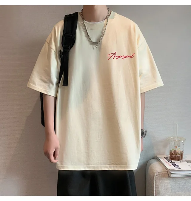 Men's Heavyweight Cotton Foam Print Tee Detail