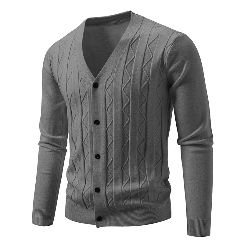 Men's Autumn Winter Knit Cardigan Korean Trendy