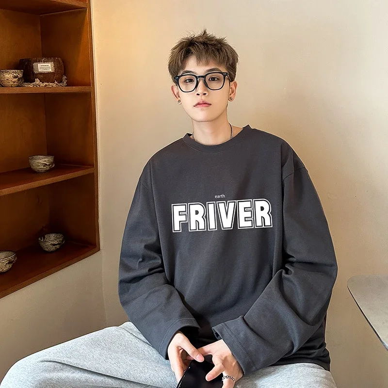Men's Oversize Cotton Long Sleeve Tee