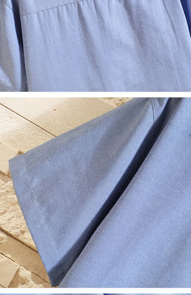 Men's Solid Oxford Short Sleeve Shirt Detail