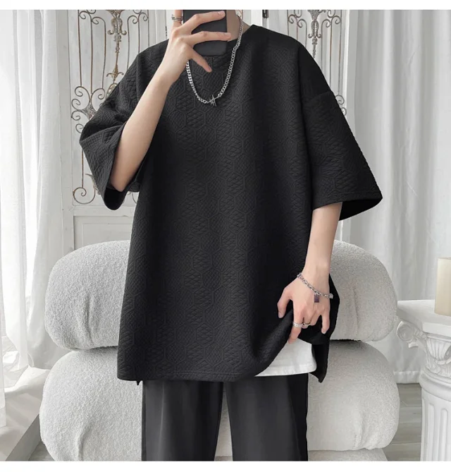 Men's Summer Stretch Ice Silk Tee Detail