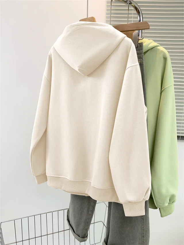 AW25 Multi-Color Vintage Ladies Hoodie Trendy Detail