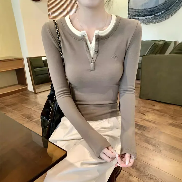 2025 Fall Women's Slim Layered Tee