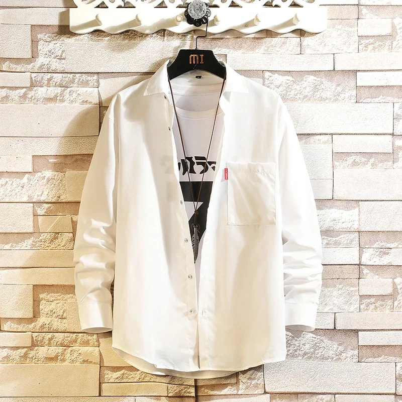 Men's Plus Size Preppy Autumn Shirt